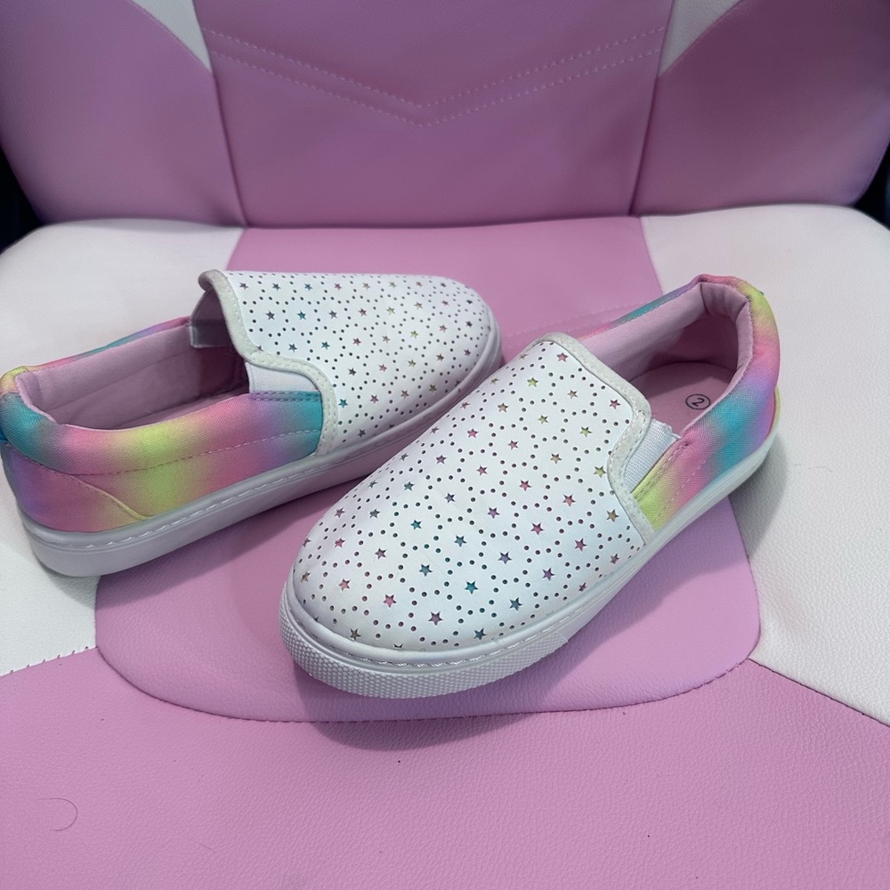 Rainbow Star Kids (slip on) sneakers
